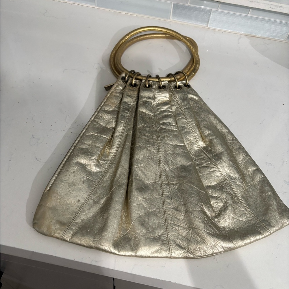 Elegant Gold Women's Handbag